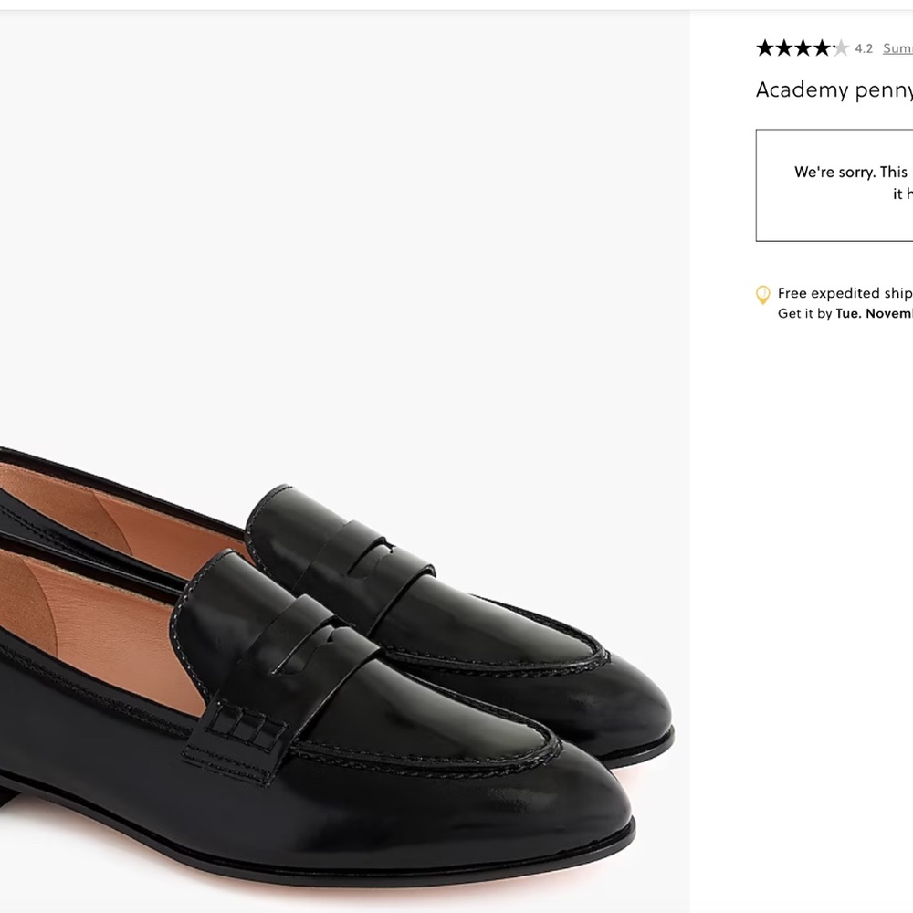 Jcrew Women's Academy Penny Loafers - Picture 4 of 4